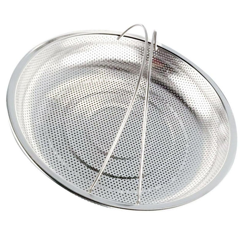 Luxafare Steam Basket Plate Household Food Steamer Stainless Steel Handle Fish with Vegetable and Rice Washing Fruits with Steamer Rack for Dishwasher Safe Plate - Image 2