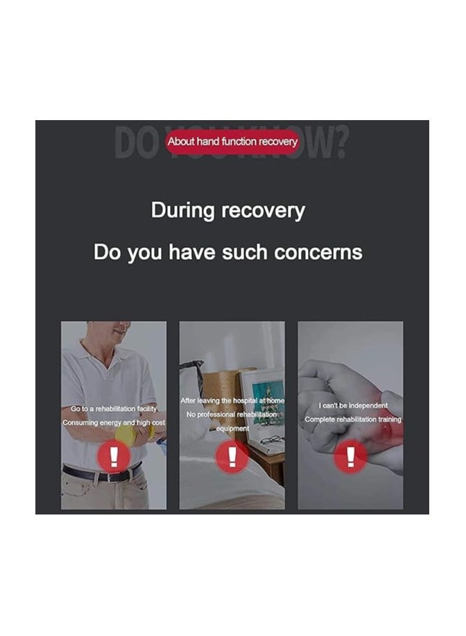 WUSFAR Rehabilitation Robot Glove Hand Rehabilitation Device for Stroke Hemiplegia Hand Function Recovery Finger Trainer,Right-XL (Color : Left, Size : M) - Image 2