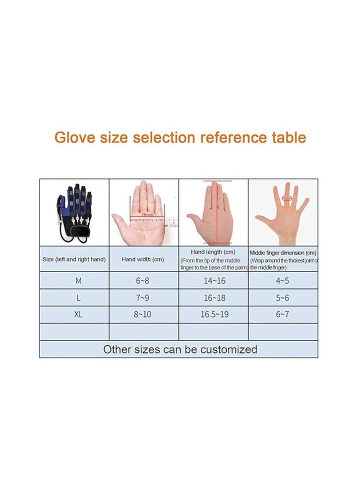WUSFAR Rehabilitation Robot Glove Hand Rehabilitation Device for Stroke Hemiplegia Hand Function Recovery Finger Trainer,Right-XL (Color : Left, Size : M) - Image 4