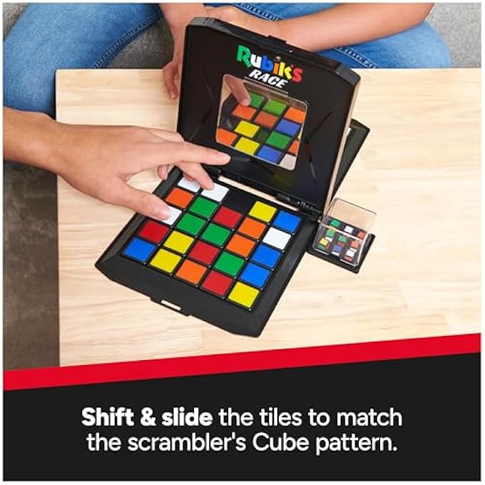 Rubik's Rubiks Cube Race Ace Edition Classic FastPaced Puzzle Strategy Sequence Board Game ProblemSolving Brain Teaser 2 Players Stocking Stuffers for Ages 7  Up - Image 4