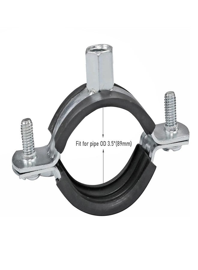 AKIHISA 5 PCS Split Ring Pipe Hanger Heavy Duty Adjustable Pipe Bracket Clamp Wall Mount Ceiling Mount Pipe Support ID 3.5 Inch(89mm) - Image 2