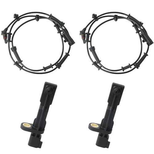 BELKEBIR 4PCS ABS Wheel Speed Sensor Front Rear Left Right Compatible with 20072011 Jeep Wrangler 38L 20122017 Jeep Wrangler 36L Replace 68003281AA 68003281AB 52125003AD 52125003AB 52125003AC - Image 1