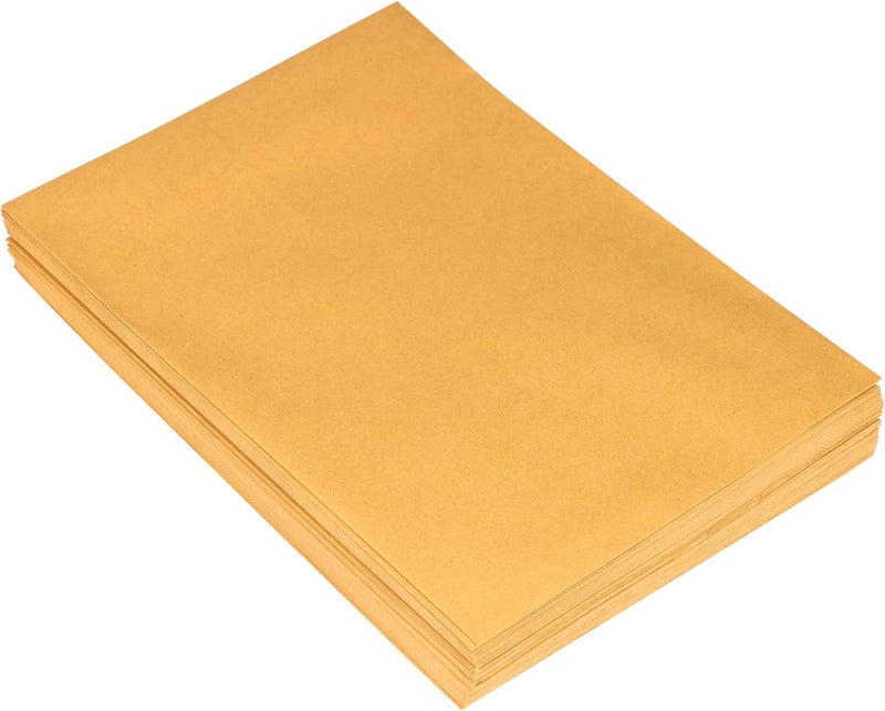 JAM Paper 7 1/2 x 10 1/2 Open End Catalog Envelopes with Peel and Seal Closure - Brown Kraft Manila - 50/Pack - Image 2