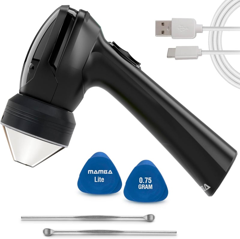 Mamba مطحنة أعشاب كهربائية USB خفيفة 0.75 جرام برأس بلاستيكي كامل - Image 1