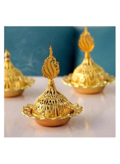 Ottoman Gold Mini Incense Burner: Elegance and Decoration in the Heart of Your Home - Luxurious Design and Perfect for Gifts - pzsku/Z6319AC9F3195A8BD04FEZ/45/1741556541/810425c2-3df0-400a-a04d-bffa629eb8bf