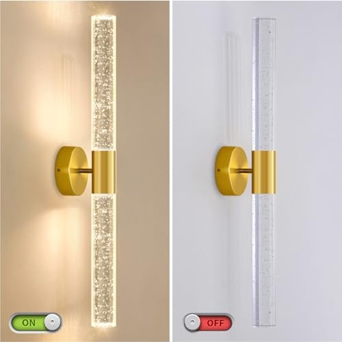 Lamp master Round Acrylic Luxurious LED Wall Light for Mirror, Wash Basin, Bedroom, Hotel Passage, Living Room | Soft & Bright White LED Lighting - 1 Pack (Crystal Bubble wall Light, Pack of 2) - Image 4