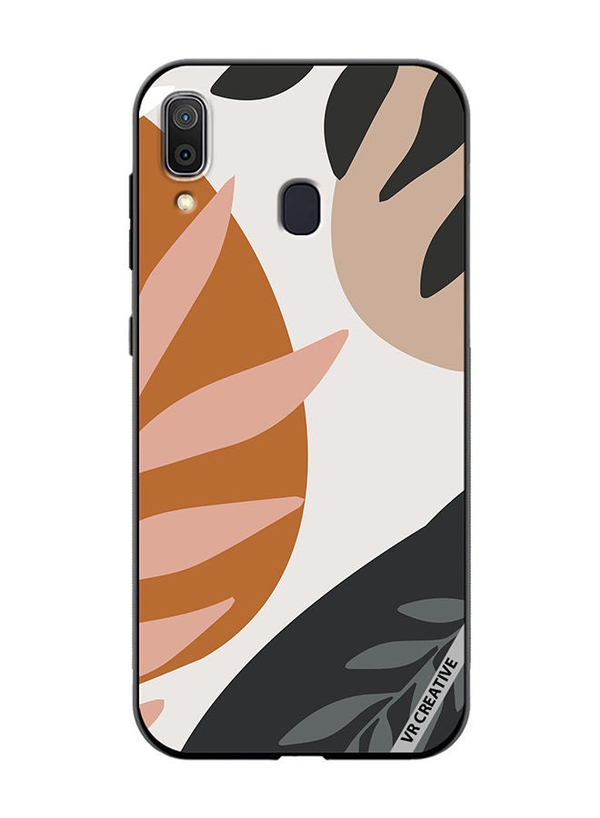 VR CREATIVE Protective Case Cover For Samsung Galaxy A30 Leaf Tropical Design Multicolour - Image 1