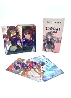 Generic 50pcs non-repetitive laser LOMO cards -Genshin Impact Hu Tao  - Image 4