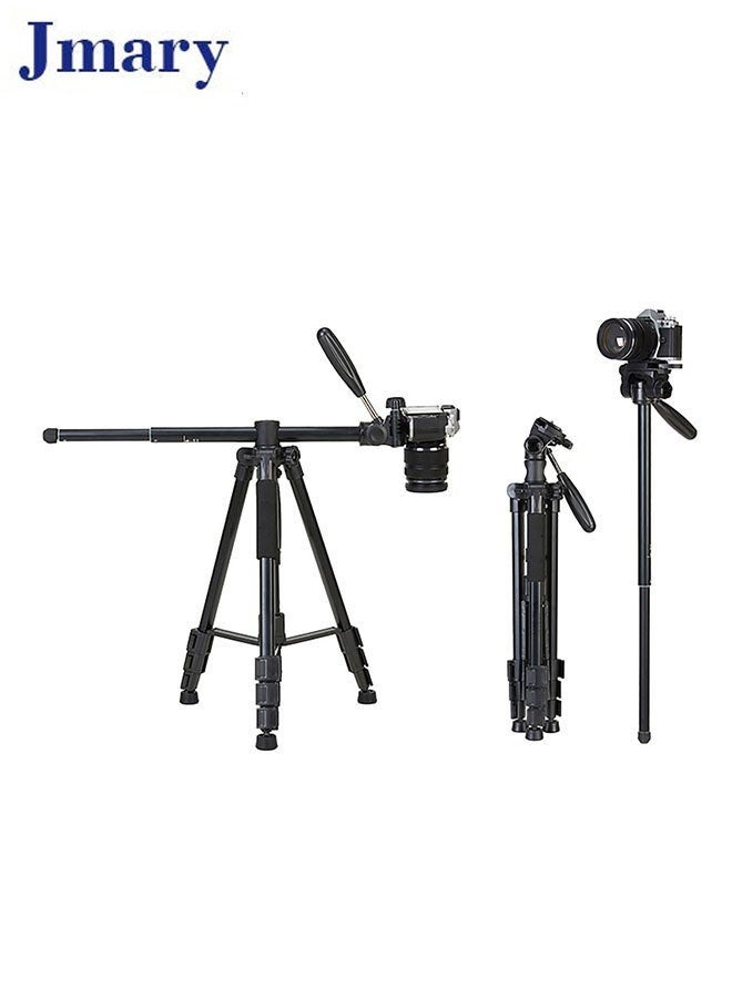 Jmary KP-2274 CameraAluminium Tripod with 4 Sections Professional Detachable Monopod Tripod with 360 Degree Head Quick Release Plate - Image 1