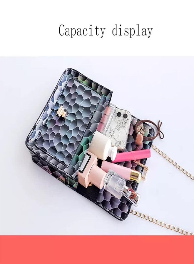 TYPIFY ® Women Small Girls Crossbody Sling Bag (Black Holographic Reflective) - Image 2