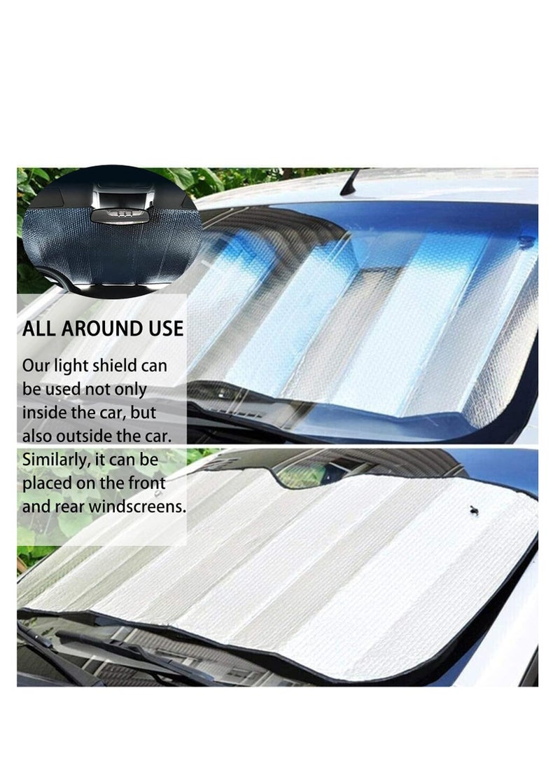 Generic Car Front Windshield Sunshade, Foldable UV Protection Front Window Cover, Keeps Windshield Cool  - Image 3