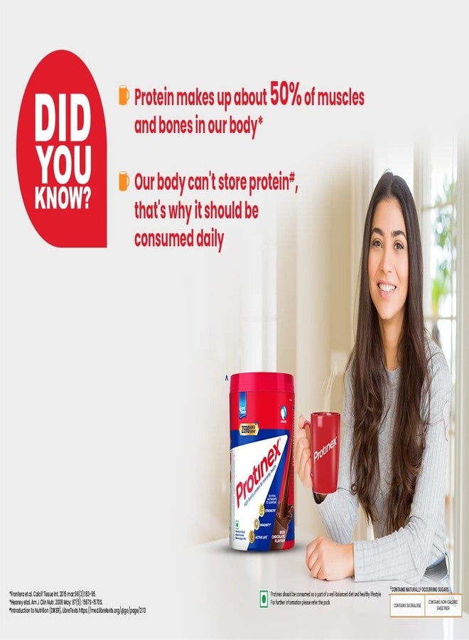 Protinex Health And Nutritional Drink Mix with High protein & 10 Immuno Nutrients, Tasty Chocolate, 1 Kg & Health And Nutritional Drink Mix with High protein&10 Immuno Nutrients, Tasty Chocolate, 250g - Image 5