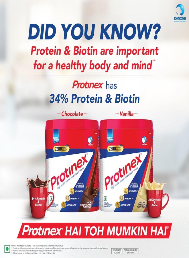 Protinex Health And Nutritional Drink Mix with High protein & 10 Immuno Nutrients, Tasty Chocolate, 1 Kg & Health And Nutritional Drink Mix with High protein&10 Immuno Nutrients, Tasty Chocolate, 250g - Image 4