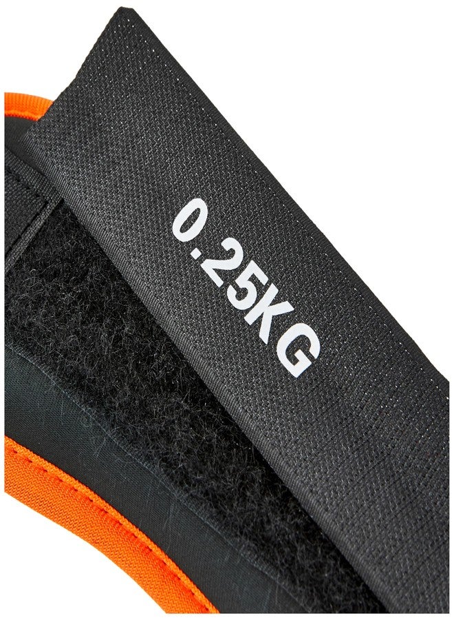 Btag Premium Neoprene Ankle & Wrist Weights (0.25 kg × 2 Pcs) | Adjustable Strap | Unisex Leg & Arm Weight Cuffs for Gym, Workout & Training (Black/Orange) - Image 3