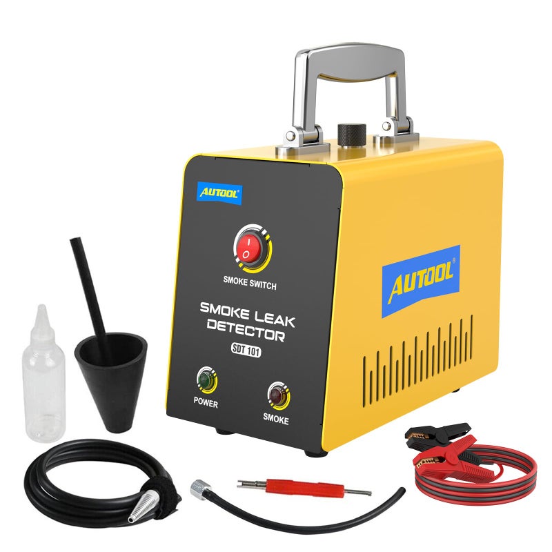 Autool AUTOOL Automotive Smoke Machine Leak Detector,Evap Vacuum Smoke Diagnostic Tester,Pipeline Fuel Leakage Detector Compatible with 12V Cars, Trucks, Motorcycle, ATV, Boats, Snowmobiles - Image 1