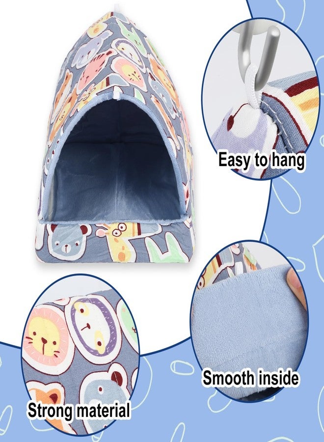 UPINS 2 Pack Guinea Pig Hideout,Guinea Pig Bed Washable Small Animal House Cage Accessories for Mouse Chinchillas Hamsters Hedgehogs Ferrets Bearded Dragons and Rats - Image 3
