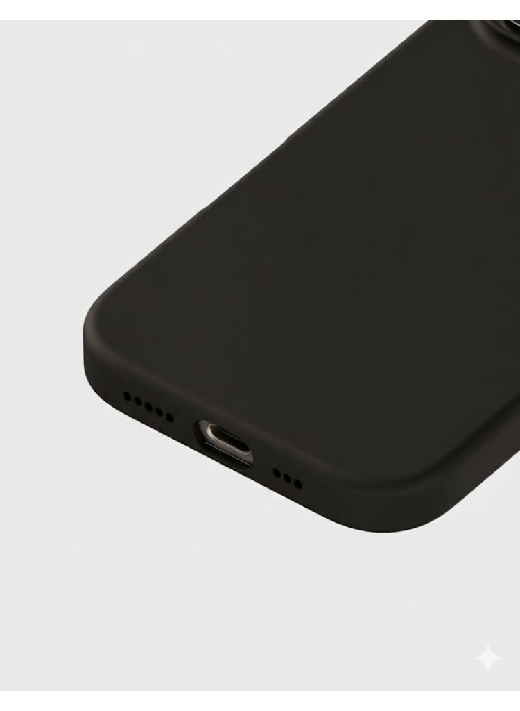 بليكس حافظة لهاتف أبل آيفون 16 برو اسود - سيليكون تي بي يو ممتاز 2.0 مم، حماية معززة للكاميرا مع درع العدسة، غطاء مقاوم للصدمات ومقاوم للماء لهاتف أبل آيفون 16 برو - Image 4