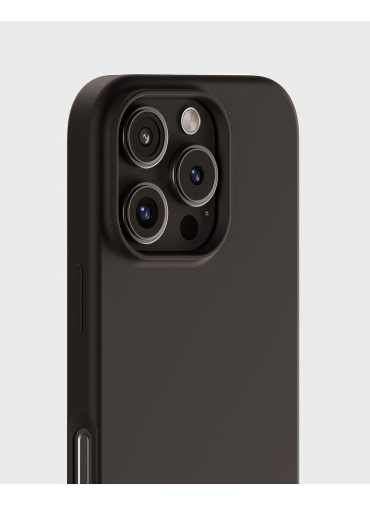 بليكس حافظة لهاتف أبل آيفون 16 برو اسود - سيليكون تي بي يو ممتاز 2.0 مم، حماية معززة للكاميرا مع درع العدسة، غطاء مقاوم للصدمات ومقاوم للماء لهاتف أبل آيفون 16 برو - Image 1