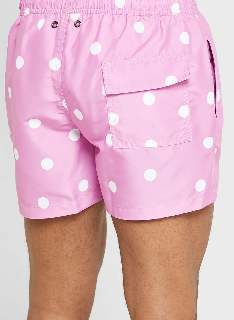 NIKBEN Pink Dot Swim Shorts