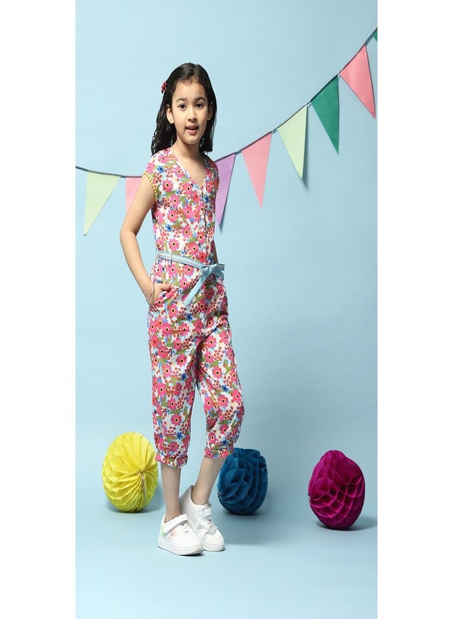 BIBA Girl Printed Kid(KW5260_Blue_9) - Image 3