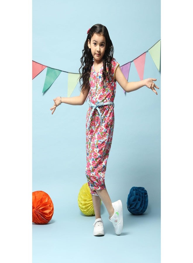 BIBA Girl Printed Kid(KW5260_Blue_9) - Image 5