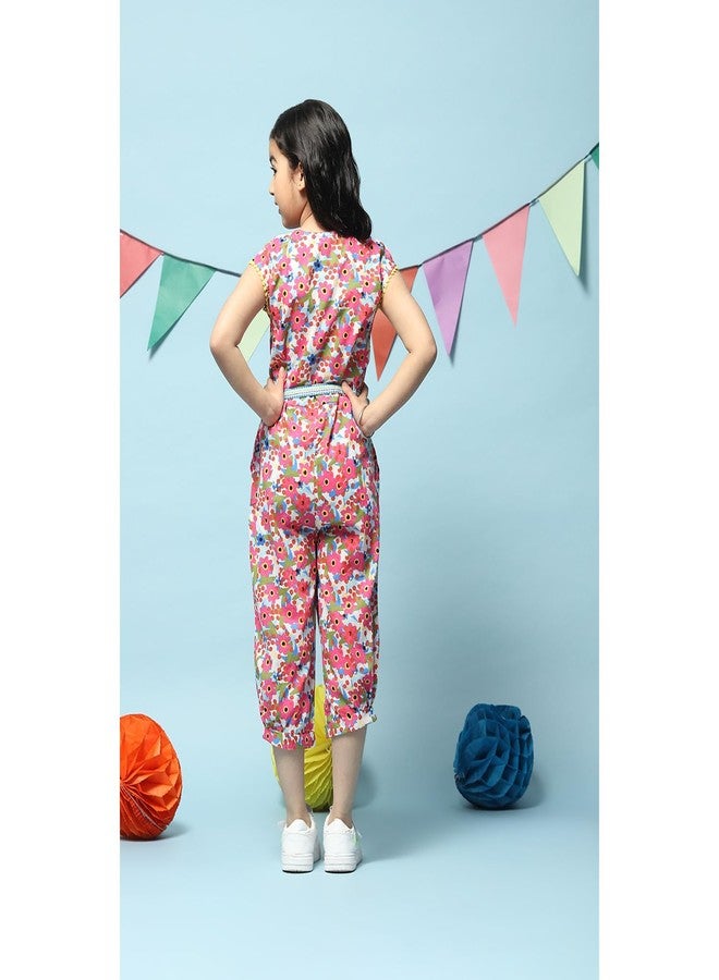 BIBA Girl Printed Kid(KW5260_Blue_9) - Image 4