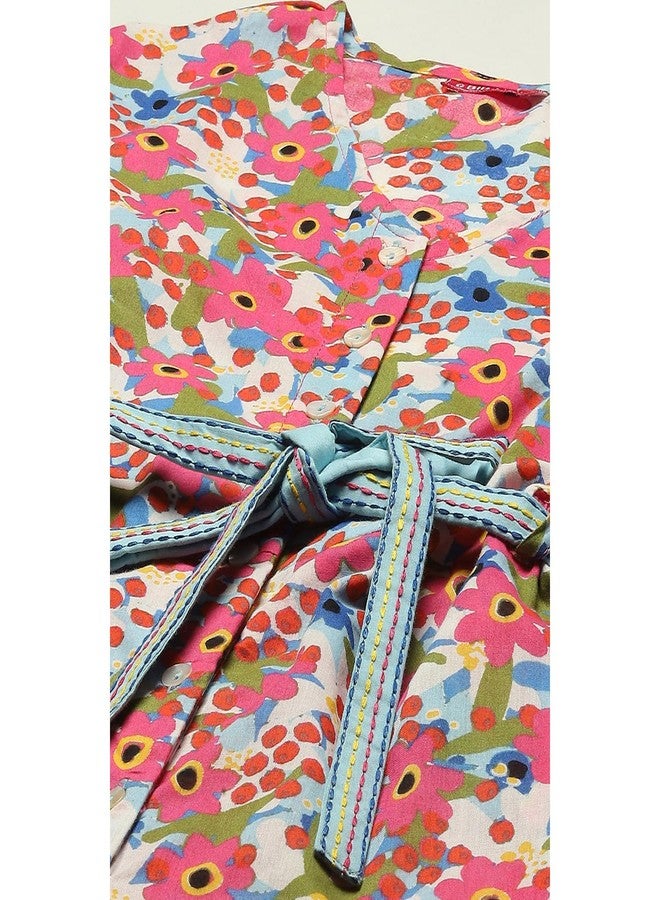 BIBA Girl Printed Kid(KW5260_Blue_9) - Image 2