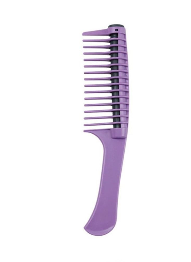Generic Professional Anti-tangle Rotating Comb Professional Hair Dyeing Comb Daily Hair Care Comb- Purple  - Image 1