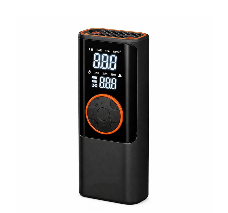 Lynacz Original Universal Tyre Inflator Air Compressor Battery Charging Cord Input Preset Inflation Levels Digital Gauge Torch Cutoff - Image 1