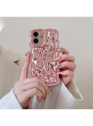 Ins Niche Water Ripple For IPhone15pro Max Mobile Phone Case Apple 16 14/13 Advanced Sense-Color:Xym Wave Meteorite Electroplated Pink-Applicable Models:12 (without Packaging) - pzsku/Z631A203BAB863A257EB8Z/45/1746229326/178ae25f-aed9-4879-85d0-eeef9a9ad8a9
