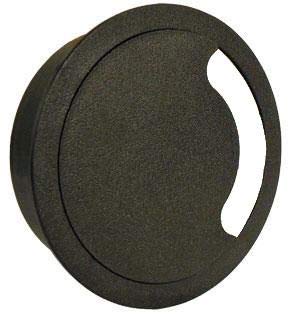 Access Floor Systems Heavy Duty Floor Grommet w/Cover 4 Inch | Black ABS Plastic Grommet for Cable Organization | Great to Organize Cables | Easy Installation - Image 1