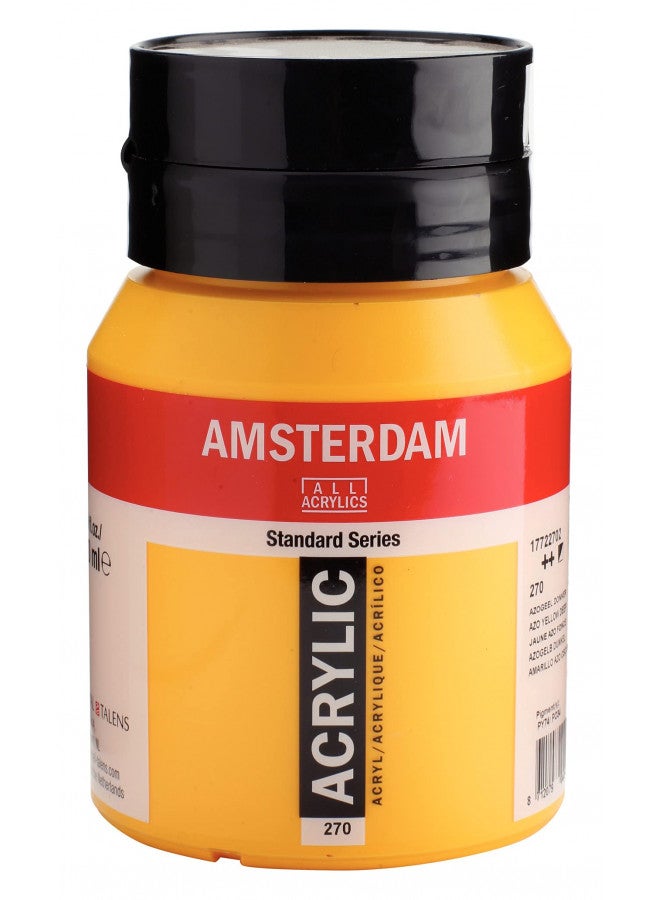 Amsterdam Standard Series Acrylic Jar 500 ml Azo yellow deep 270 (17722702) - Image 1
