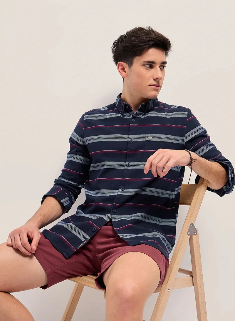 ذا بير هاوس Cotton Shirt for Men | Slim Fit, Long Sleeve, Casual or Formal Button-Down | Soft, Breathable Fabric for Work, Everyday, & All-Season Wear in Stylish