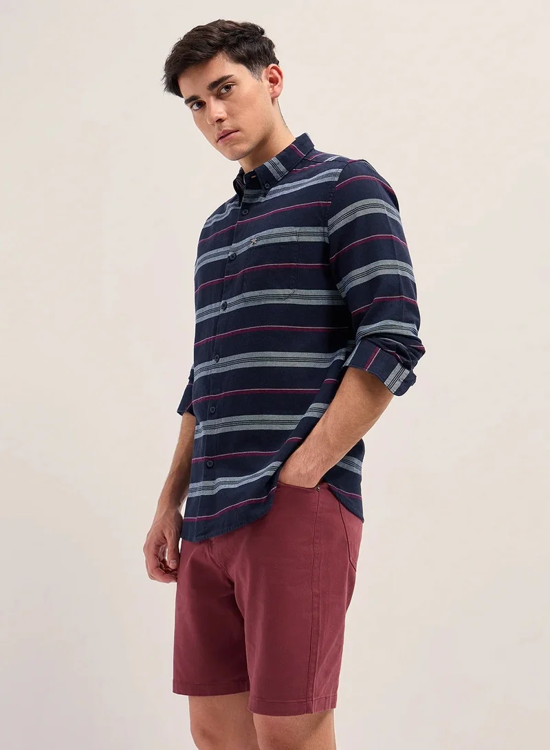 Cotton Shirt for Men | Slim Fit, Long Sleeve, Casual or Formal Button-Down | Soft, Breathable Fabric for Work, Everyday, & All-Season Wear in Stylish