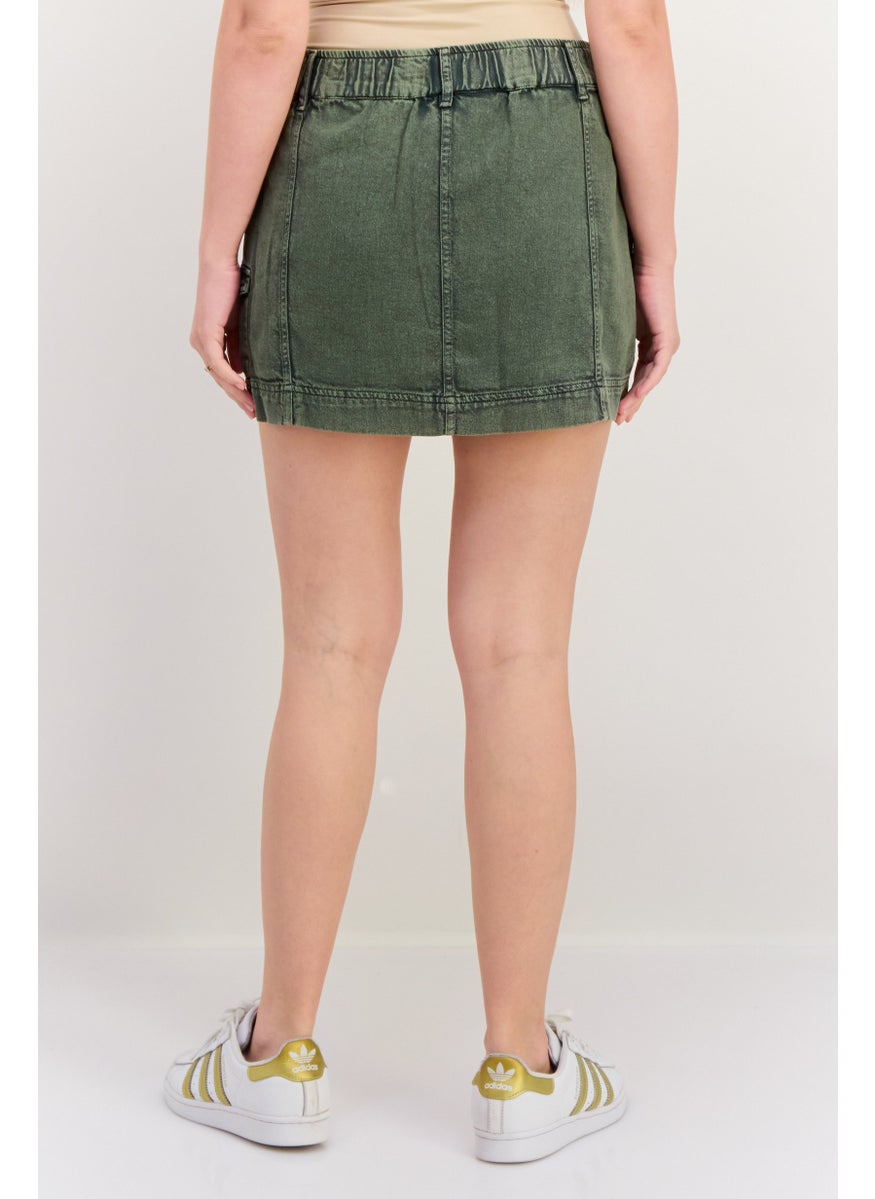 Women Washed Cargo Mini Skirt, Green - pzsku/Z631A30293F8FE9336F3FZ/45/_/1737642614/eeb30875-2642-48fb-adfd-b698b60e0890