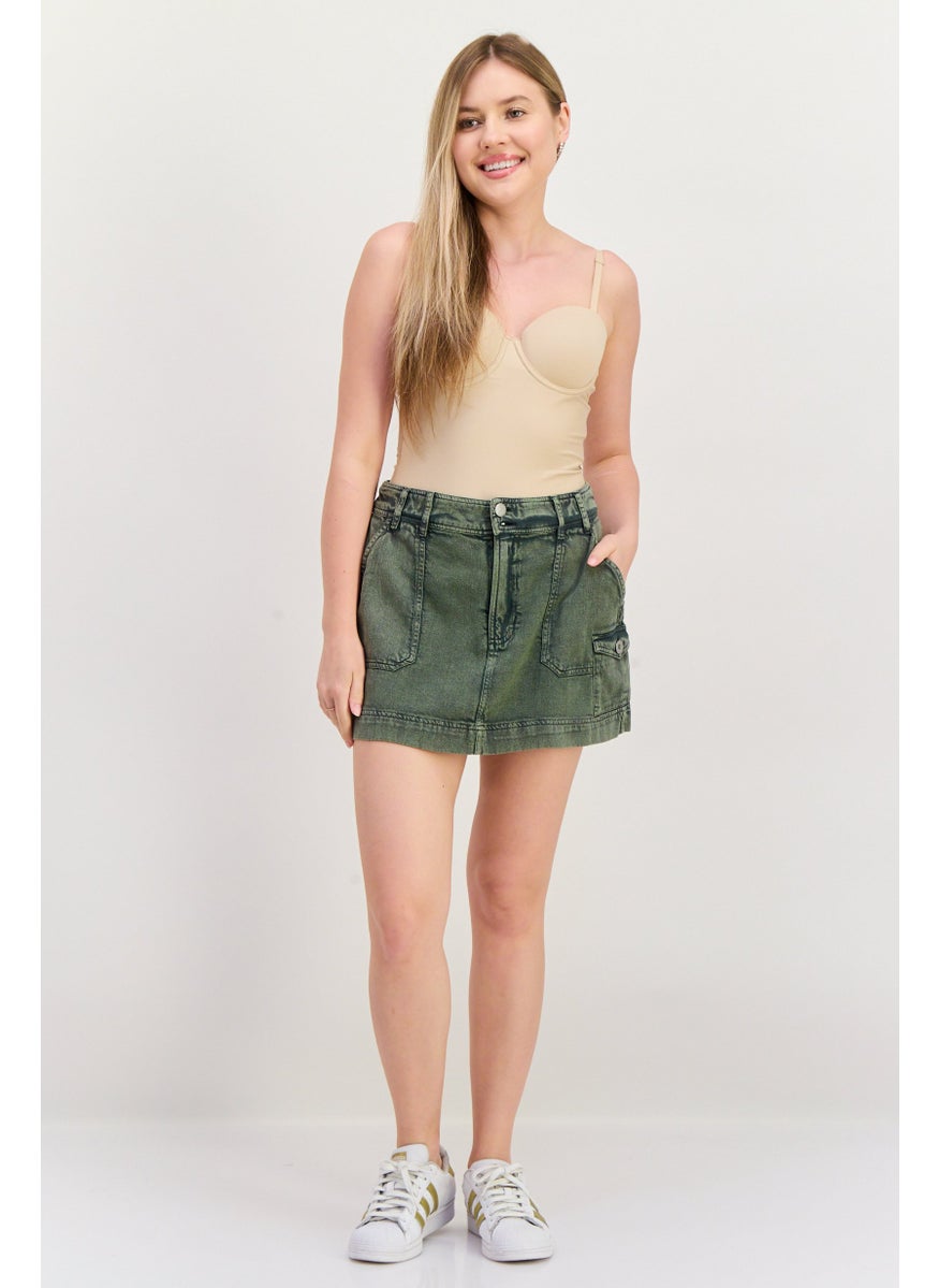 Women Washed Cargo Mini Skirt, Green - pzsku/Z631A30293F8FE9336F3FZ/45/_/1740495299/cfef1d47-ed22-4bad-8726-85c9f1b20026