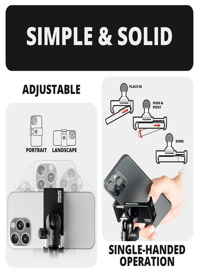 Tackform Link Vent Mount Universal Phone Holder - Compatible with 2020-2025 Ford Transit (Excluding Connect) | Not for Use with Factory 12" Screen | All-Metal | Professional Grade, Heavy-Duty | Black - Image 5