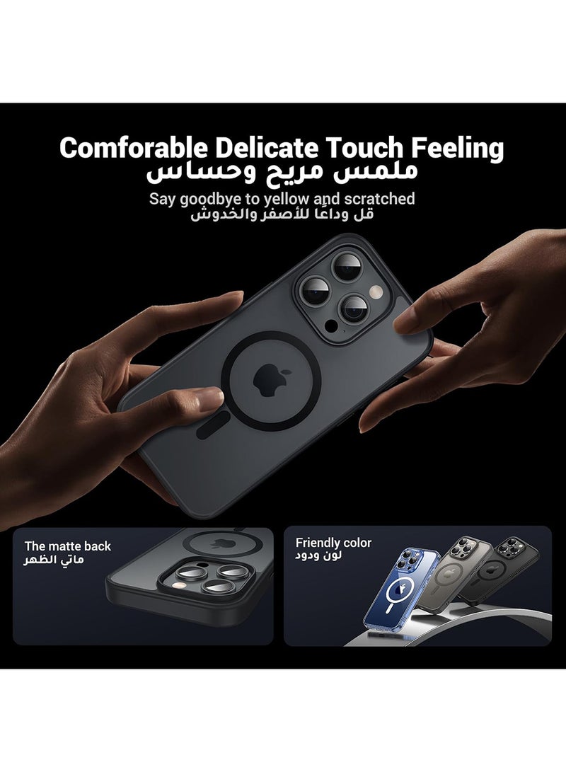 يو جرين حافظة لايفون 15 برو ماكس ماج سيف 6.7 بوصة، مغناطيس أقوى N52، حماية من الدرجة العسكرية مقاومة للصدمات، مضادة لبصمات الأصابع ومضادة للخدش، غطاء ايفون 15 برو ماكس المغناطيسي النحيف مضادة للأصفرار - Image 3