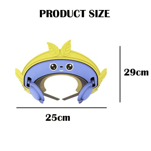 XEREBIAN Baby Shower Cap Silicone Bathing Hat, Adjustable Shower Cap Kids, Infants Soft Protection Hat Safety Visor Cap Hat for Toddler Children - Image 2