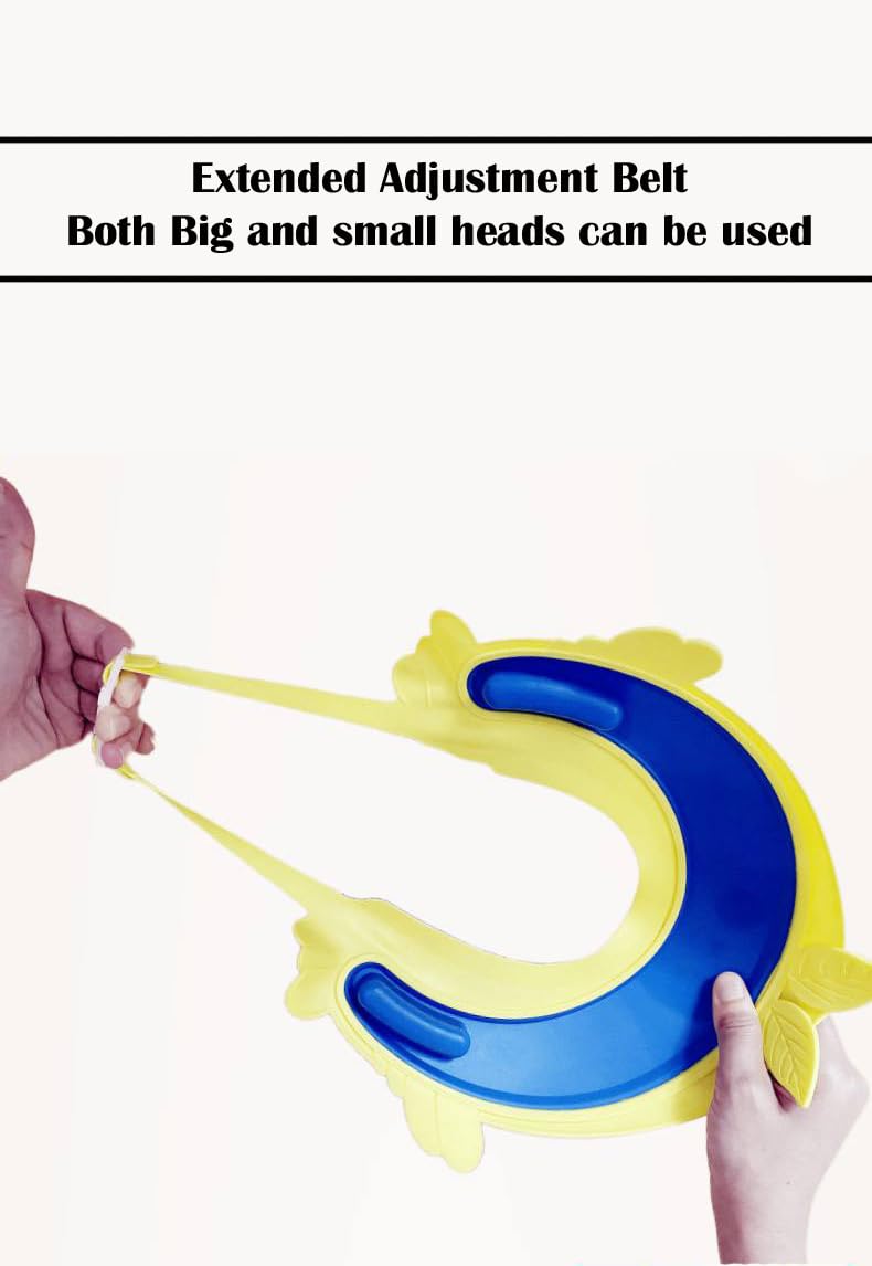 XEREBIAN Baby Shower Cap Silicone Bathing Hat, Adjustable Shower Cap Kids, Infants Soft Protection Hat Safety Visor Cap Hat for Toddler Children - Image 3