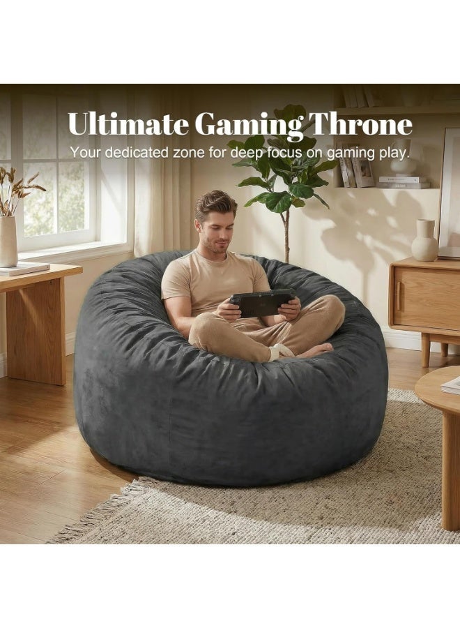 Comfy كيس حبوب فاخر من المخمل الرمادي بحجم الكبار مريح مع حبوب نابضة - Image 3