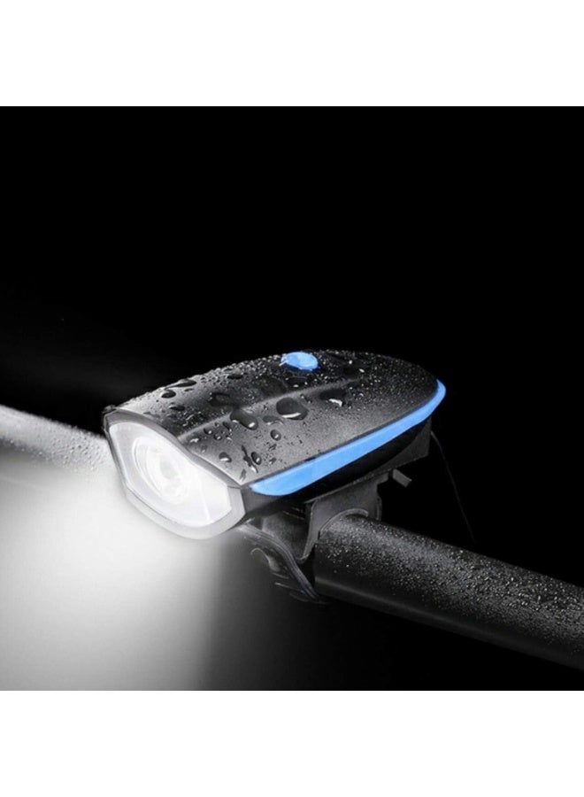 ضوء أمامي للدراجة قابل لإعادة الشحن مع أصوات متعددة  متعدد الألوان - Image 5