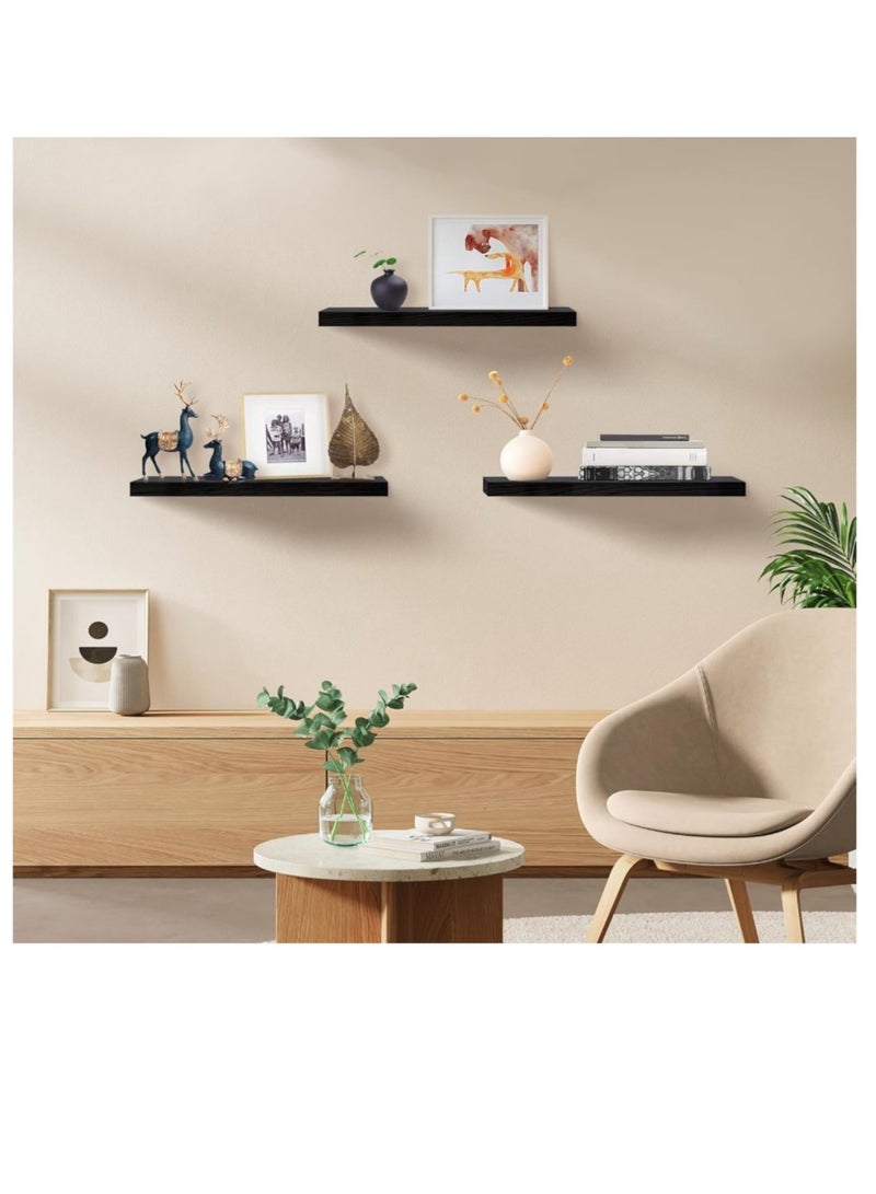 إيباسكت رف تعليق منظم  13سم  معلق في الحائط للديكورات وتنسيقات المنزل والمكتب (لون اسود) - Image 1