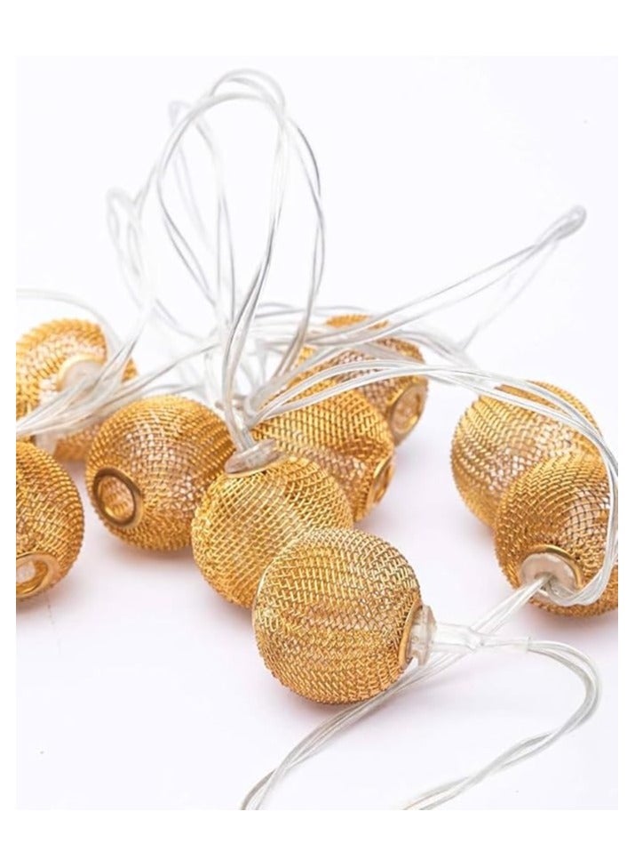 Rope metal gold bag 10 S ball nets 