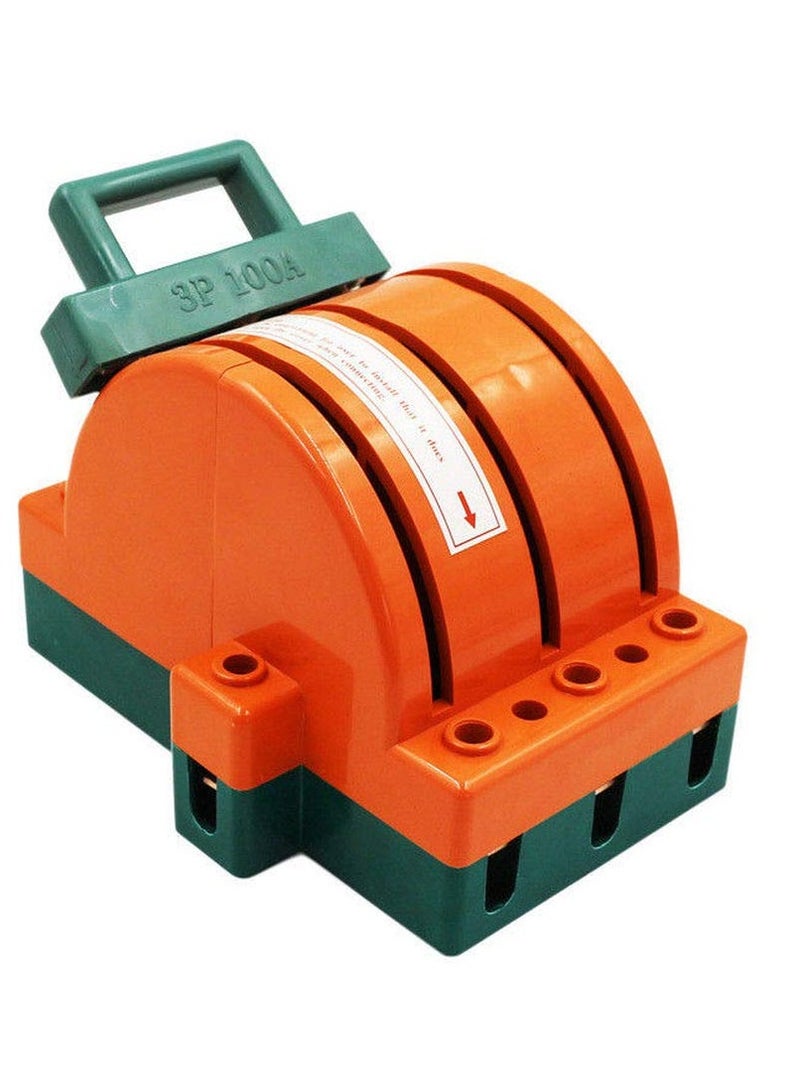 Knife Switch, Terminal Access Multifunction 100A Electric Knife Switch 3 Pole for Circuit Breakers - Image 1