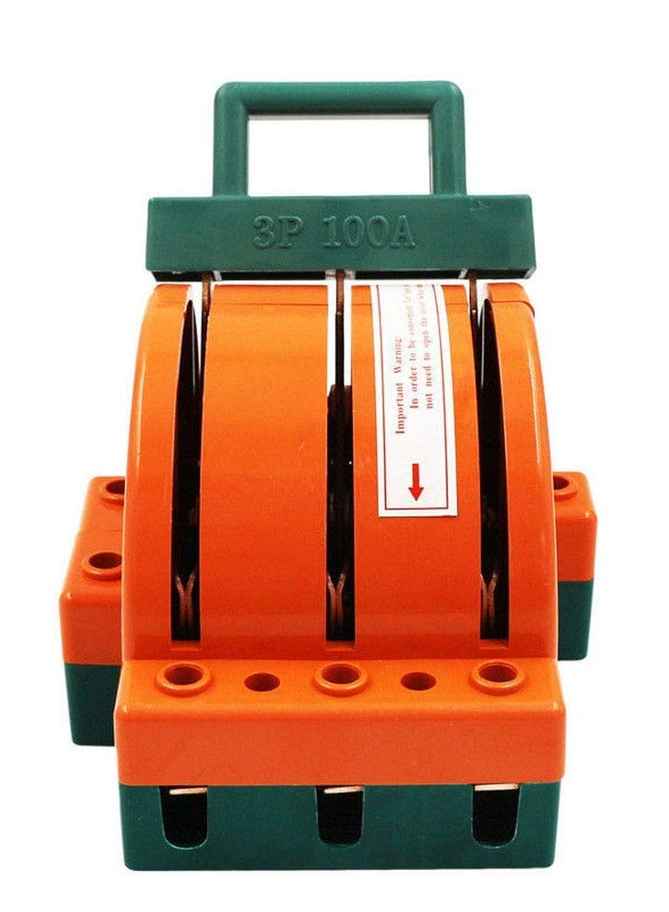 Knife Switch, Terminal Access Multifunction 100A Electric Knife Switch 3 Pole for Circuit Breakers - Image 3