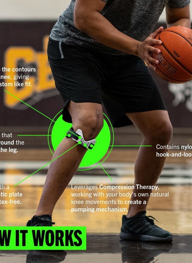 ProBand KneedIT® Therapeutic Band for Knee Pain Relief, Anatomically Focused Dynamic Compression Band for Arthritis, Tendinitis, Runner's Knee (chondromalacia) & Jumpers Knee (patella tendonitis), - Image 4