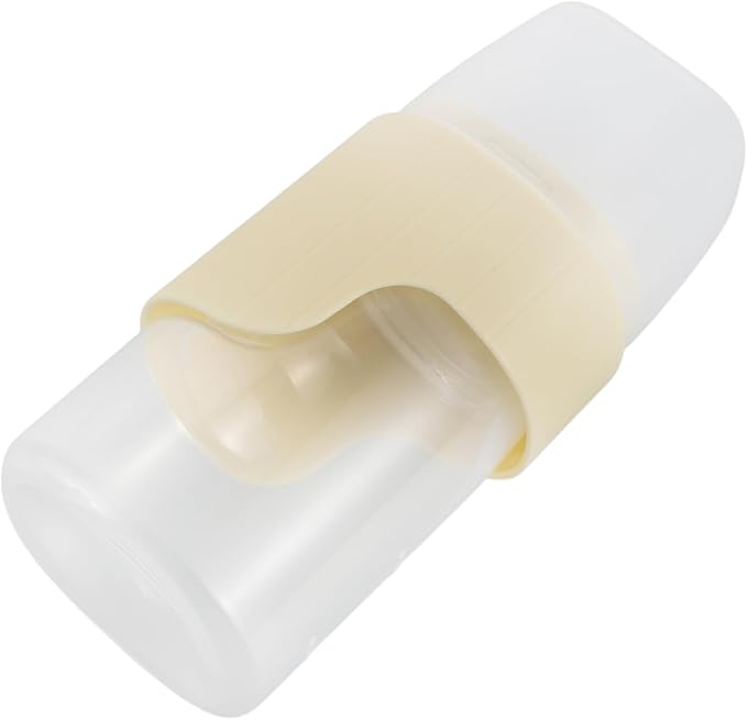 Wide Mouth Pet Nursing Bottle Easy Clean Stable Milk Flow For Kittens Puppies Small Animals Yellow - Image 1