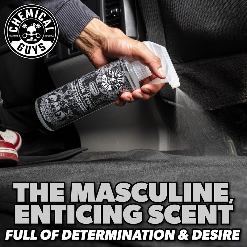 Chemical Guys Black Frost Air Premium Car Air Freshener Spray & Odor Eliminator - Crisp Masculine Scent Spray for Trucks, SUVs, RVs, and Motorcycles - Use in Home, Office, or Garage, 16 oz Bottle - Image 4
