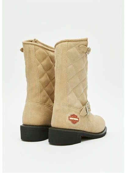 HARLEY DAVIDSON Laconia 644 Women's Beige Suede Boots  - Image 4